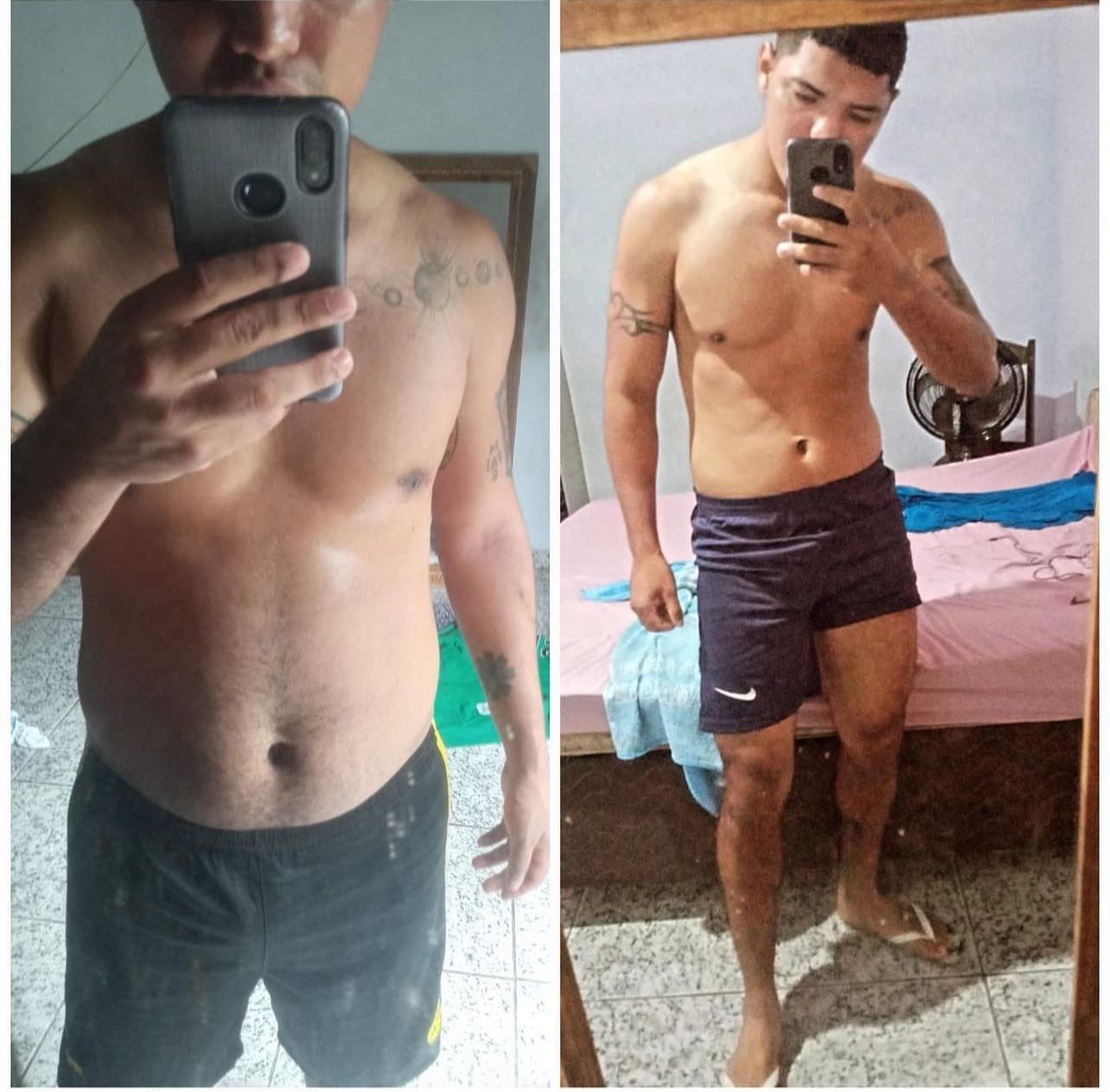 Evolução Antes e Depois